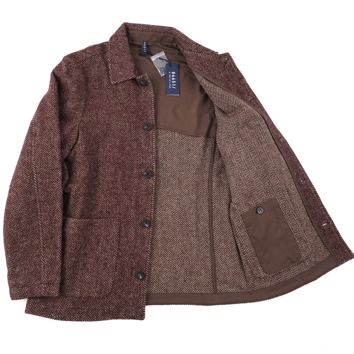 04651 / A Trip in a Bag Herringbone Tweed Jacket