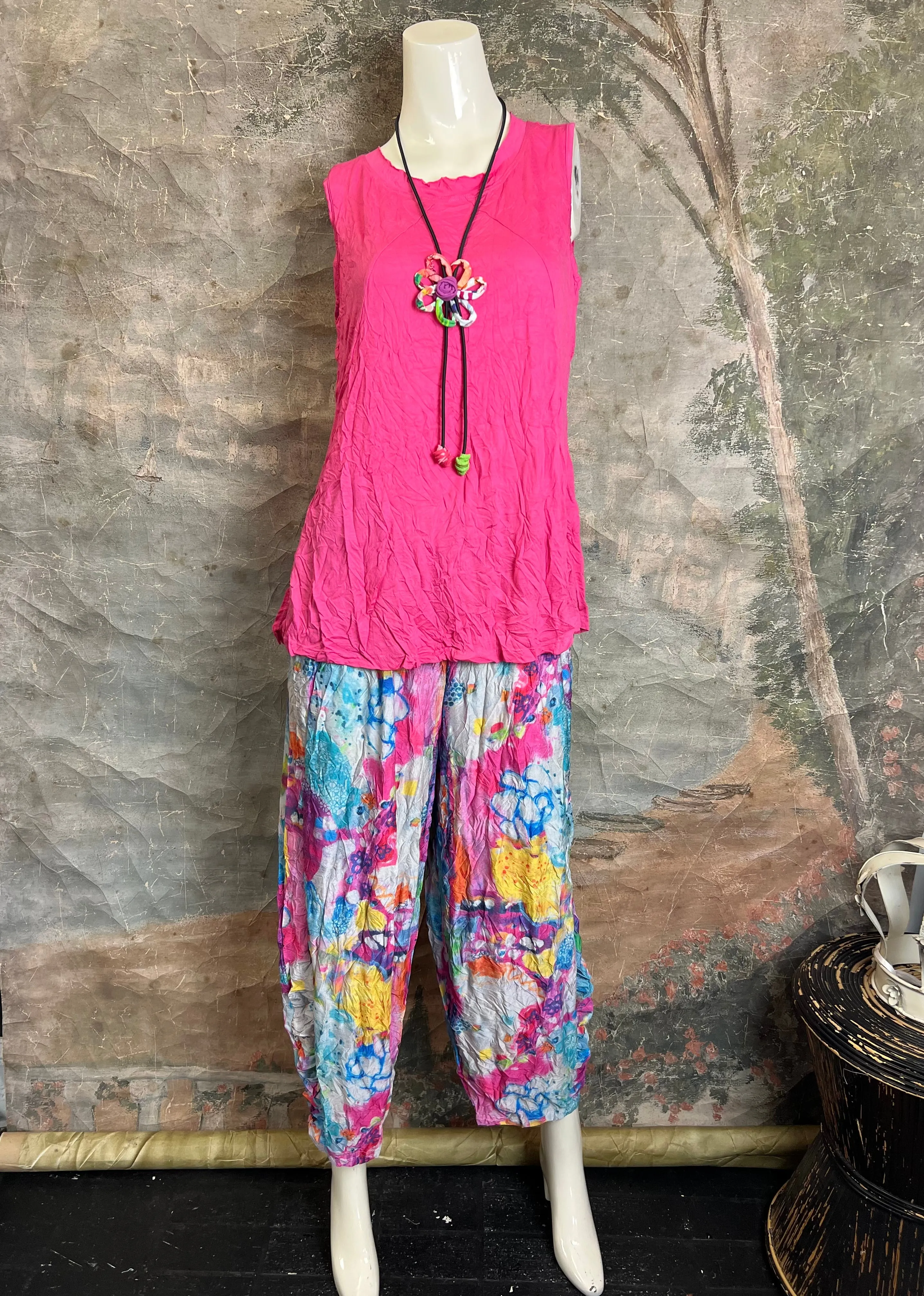 25075 European Print Crush Pant