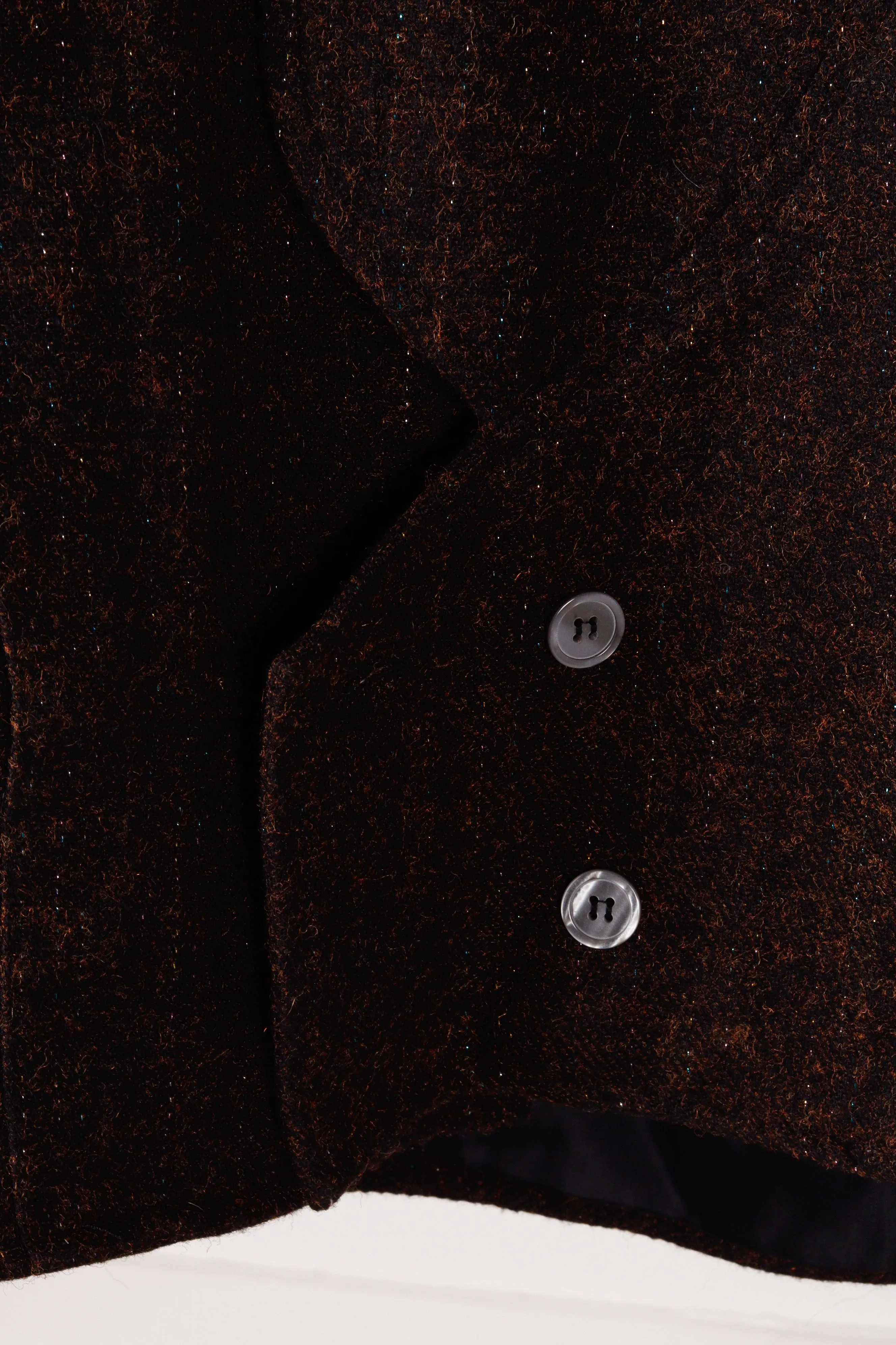 80's Kenzo 'Flecked Tweed Double Breasted' Harrington Jacket