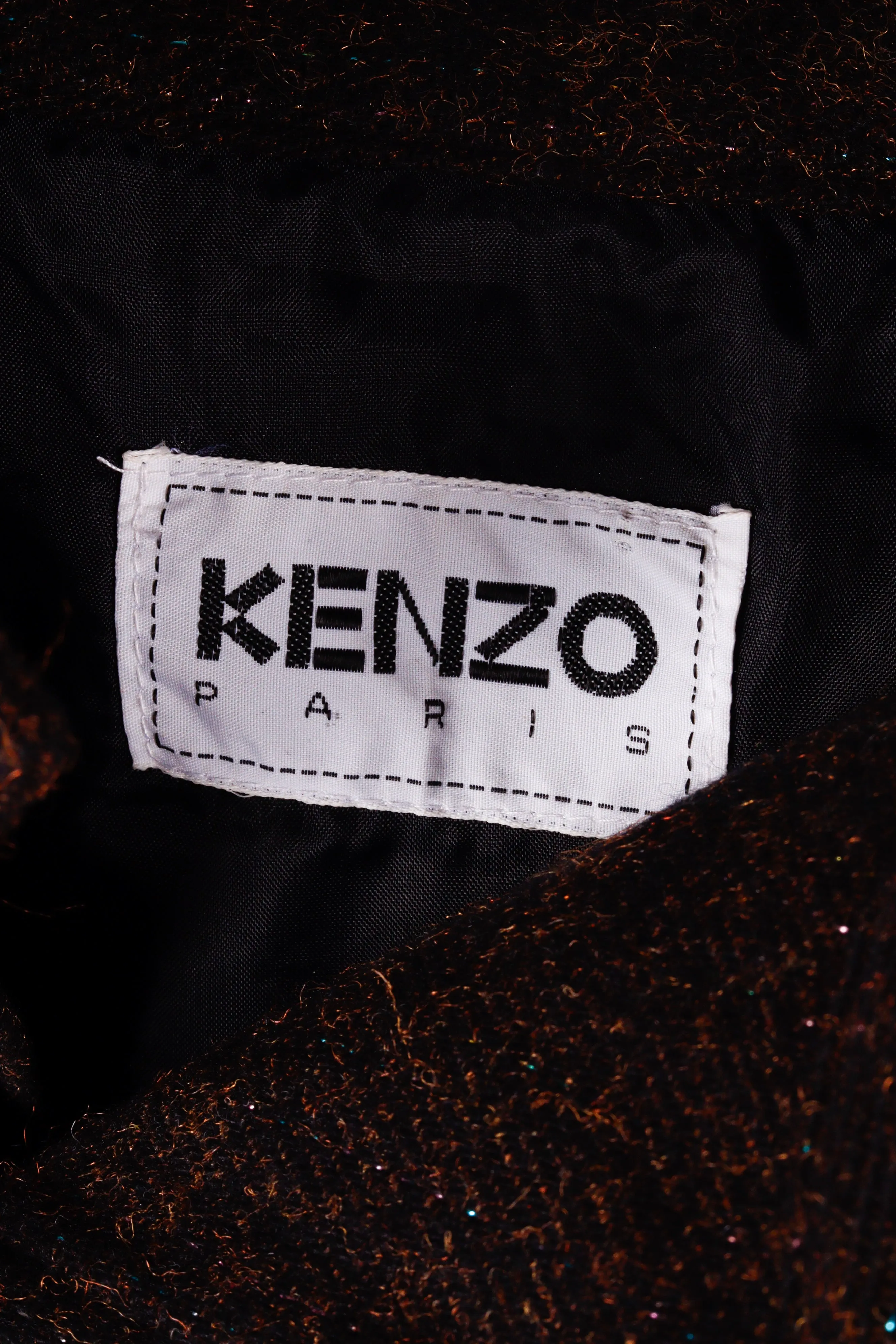 80's Kenzo 'Flecked Tweed Double Breasted' Harrington Jacket