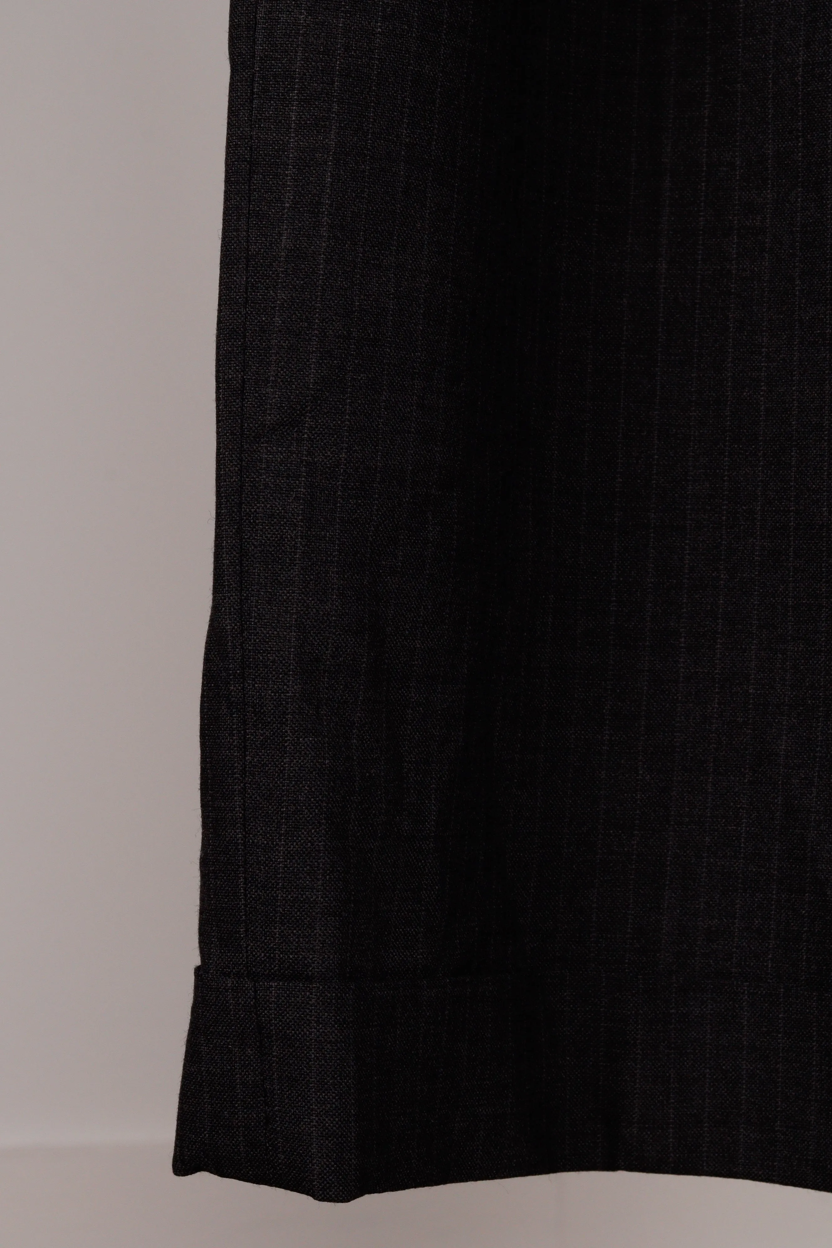 90's Burberry 'Window-Pane Plaid Stratford Wool' Trousers Grey