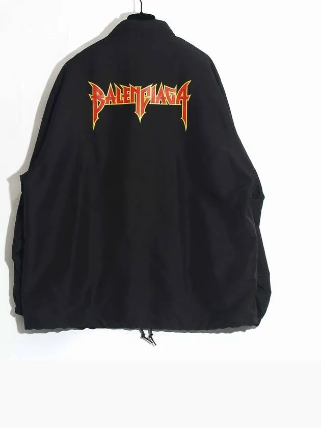 Balenciaga Artwork Print Windbreak Black