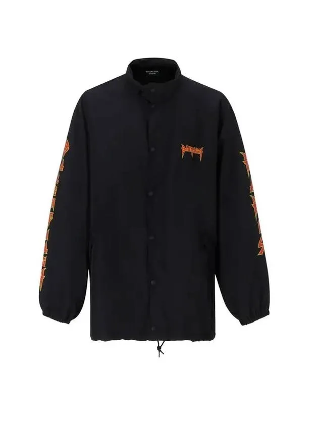 Balenciaga Artwork Print Windbreak Black