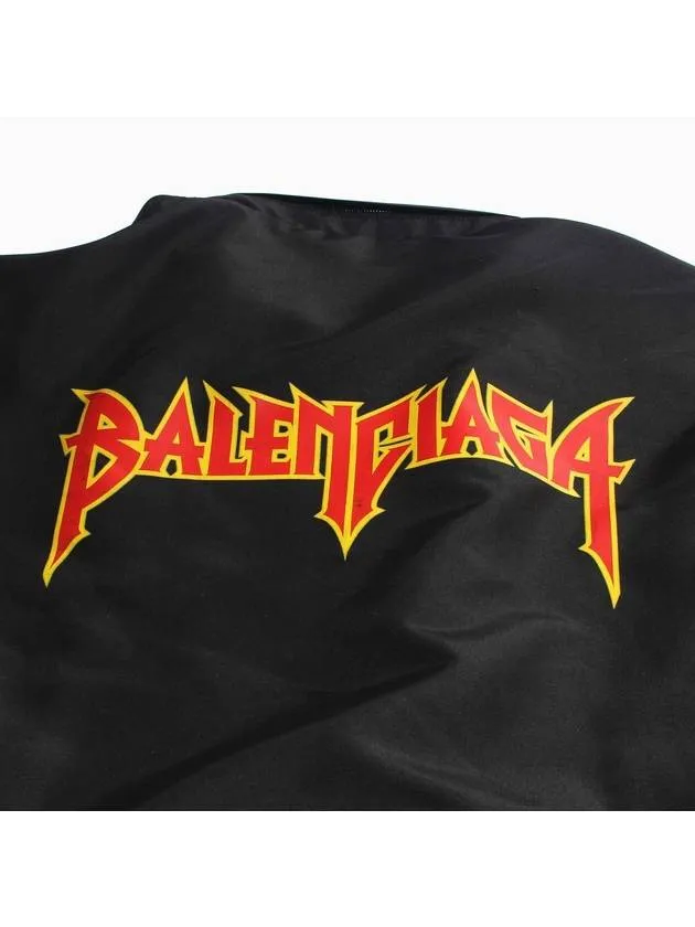 Balenciaga Artwork Print Windbreak Black