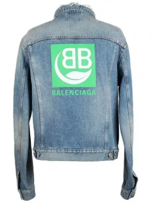 Balenciaga BB logo denim jacket 48
