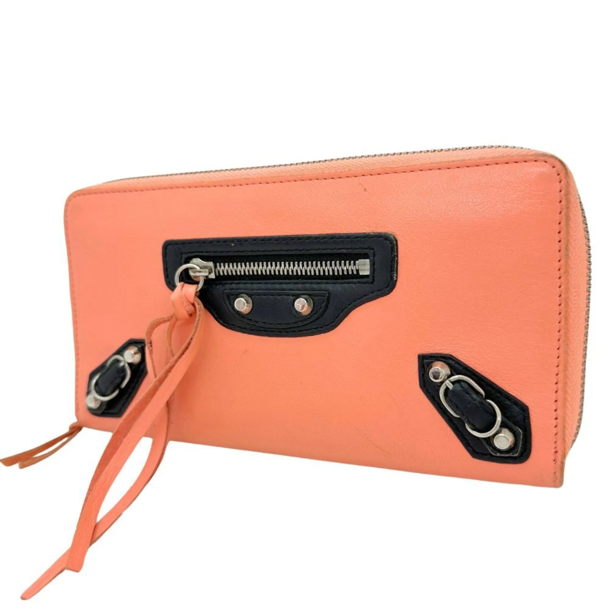 Balenciaga Cagole Orange Leather Accessories