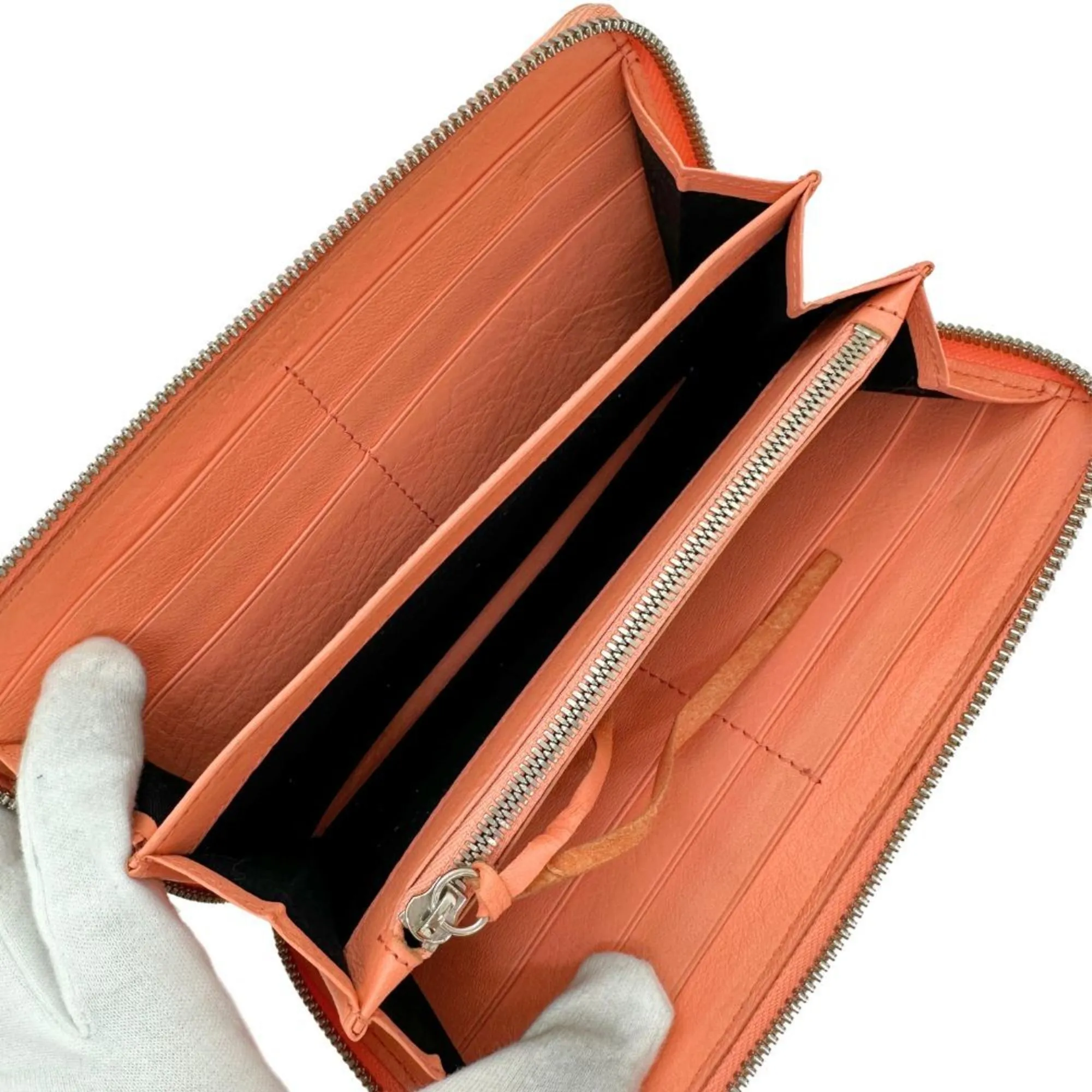 Balenciaga Cagole Orange Leather Accessories
