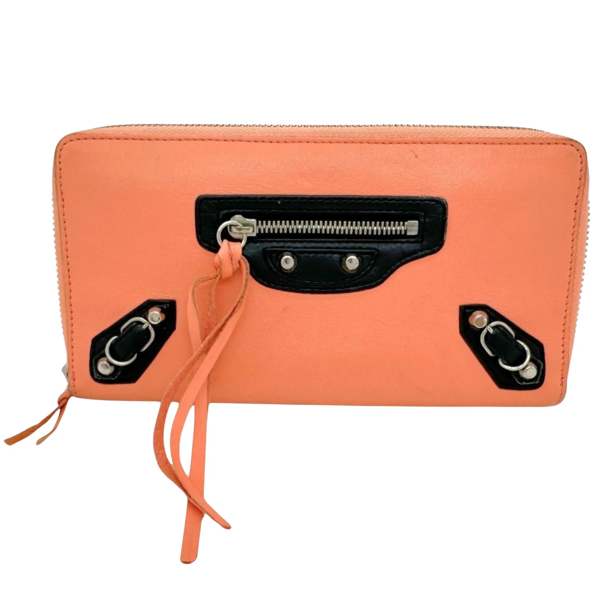 Balenciaga Cagole Orange Leather Accessories