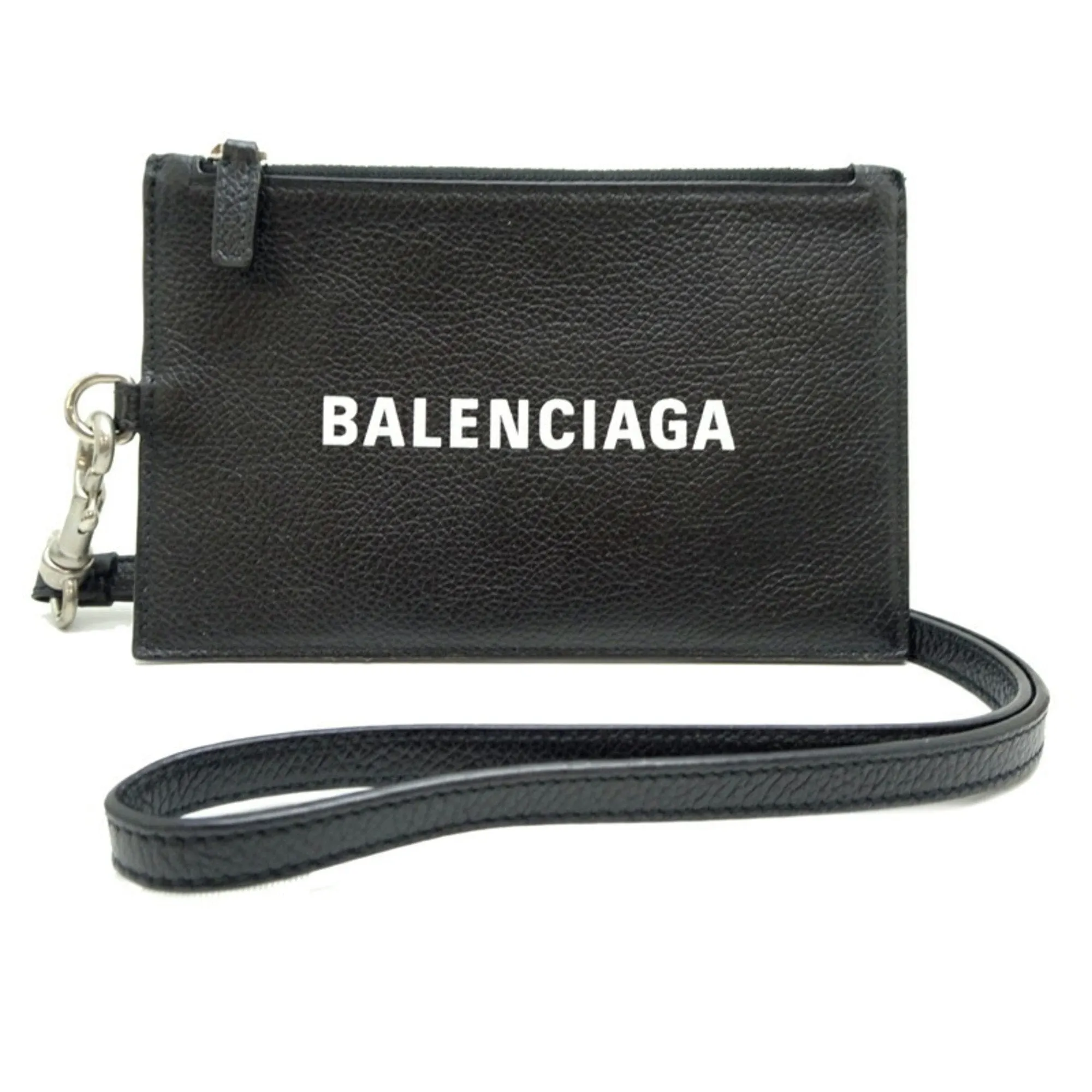 Balenciaga Cash Black Leather Accessories