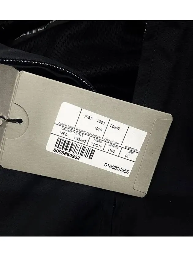 Balenciaga High Neck Logo Zip-up Jacket Black