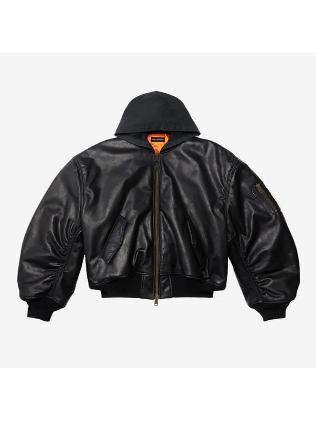 Balenciaga Hoodie Bomber Black