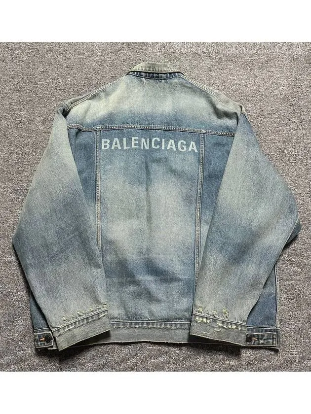 Balenciaga logo print denim jacket 110