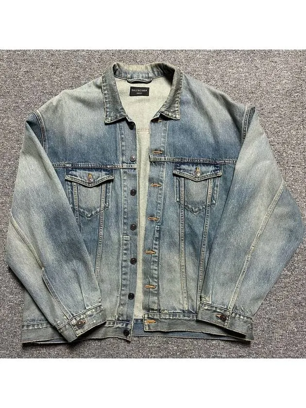 Balenciaga logo print denim jacket 110