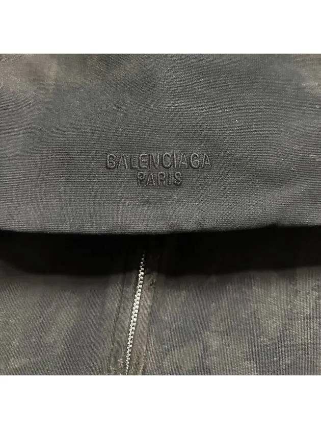 Balenciaga Mud Distressed Hooded Zip Up 100