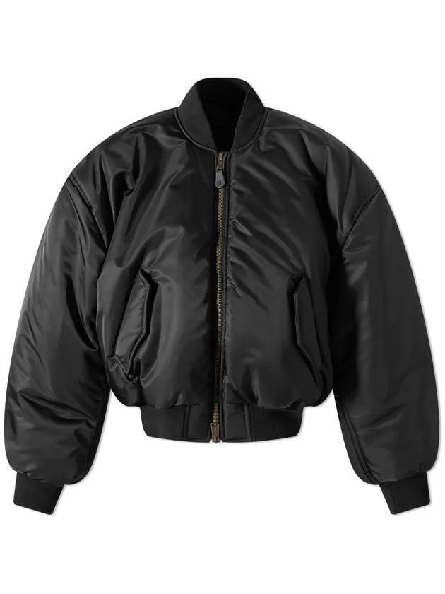 Balenciaga Nylon Large Fit Bomber Jacket Black
