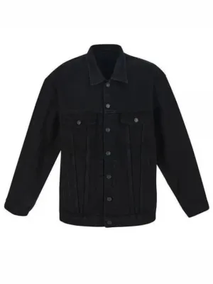 Balenciaga Oversized Denim Jacket Black