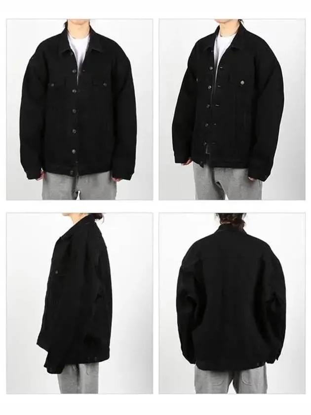 Balenciaga Oversized Denim Jacket Black