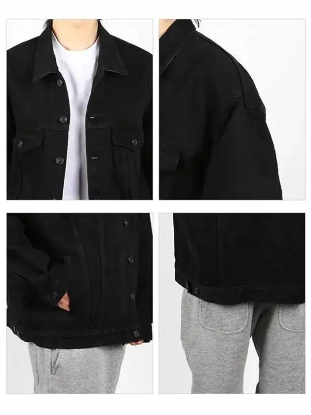 Balenciaga Oversized Denim Jacket Black