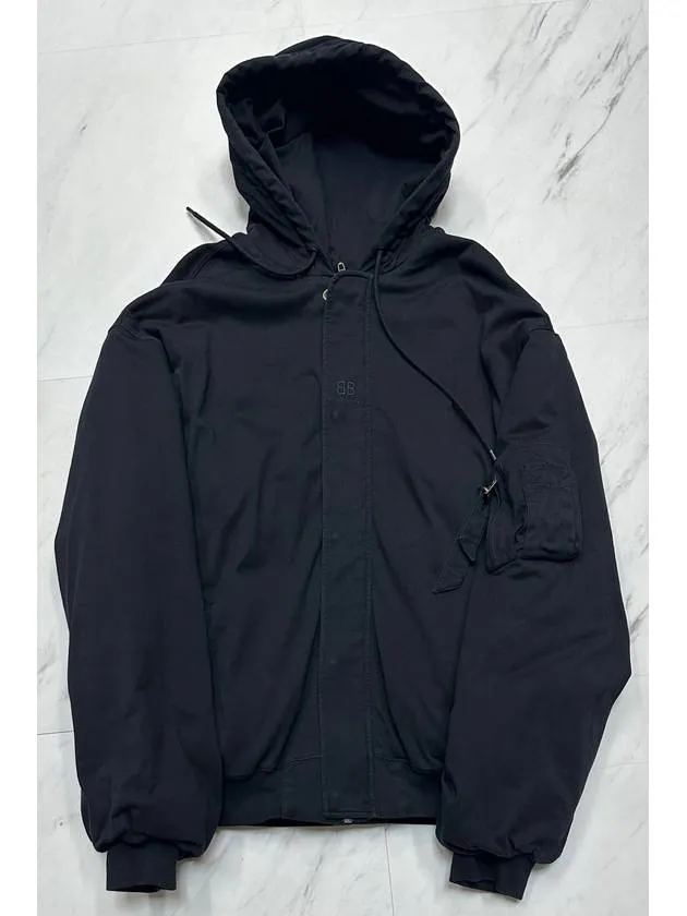 Balenciaga padded bomber hoodie 110