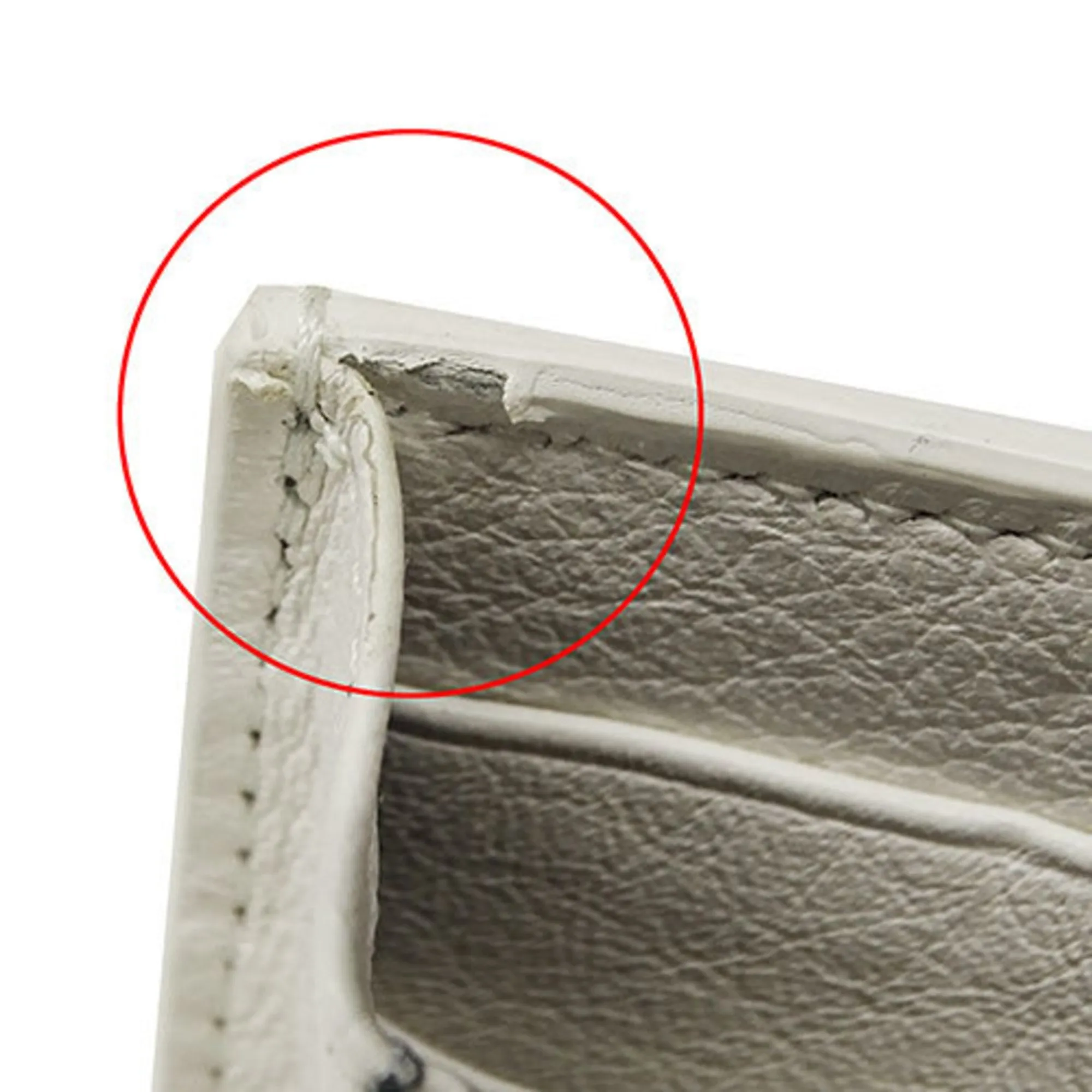 Balenciaga Papier White Leather Accessories