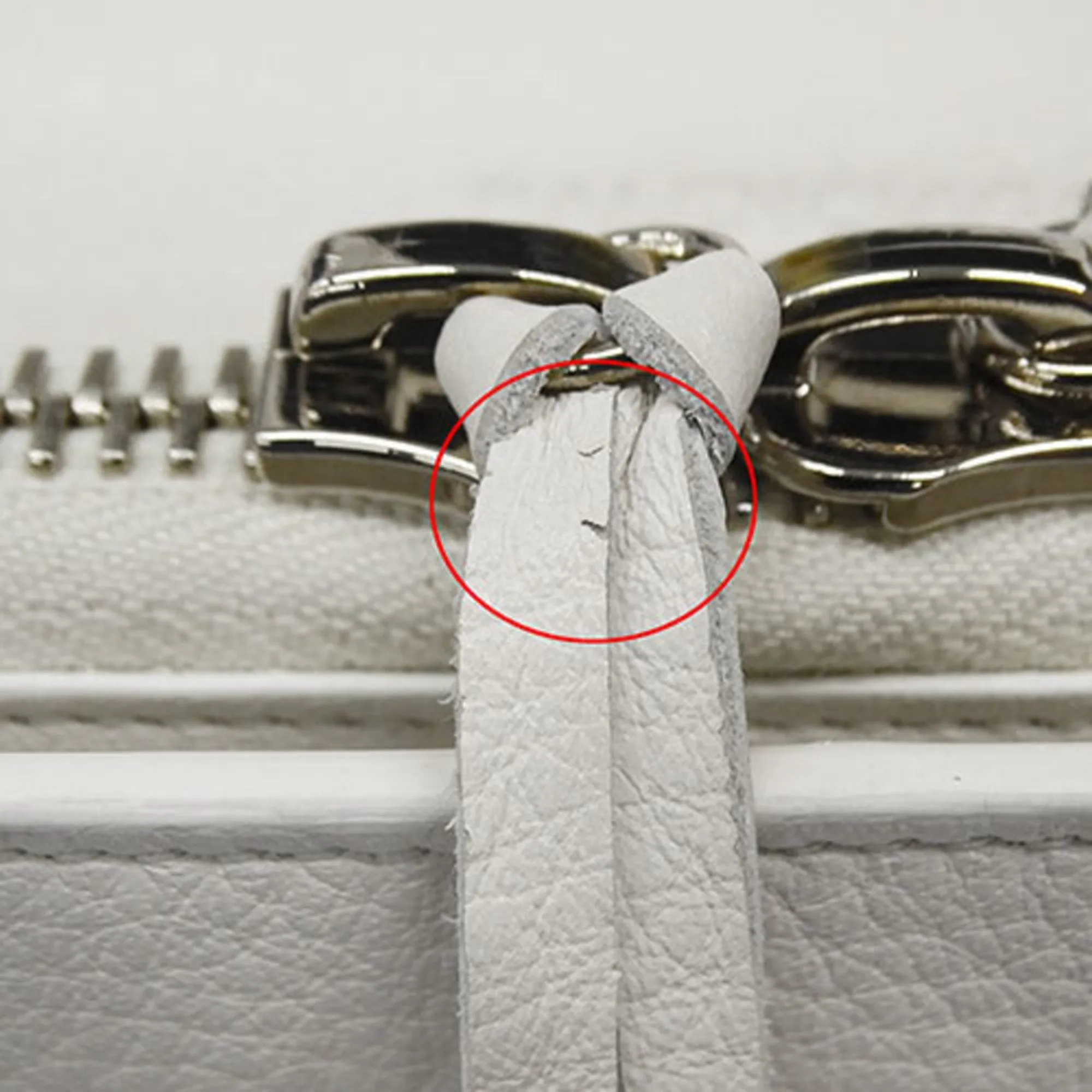 Balenciaga Papier White Leather Accessories