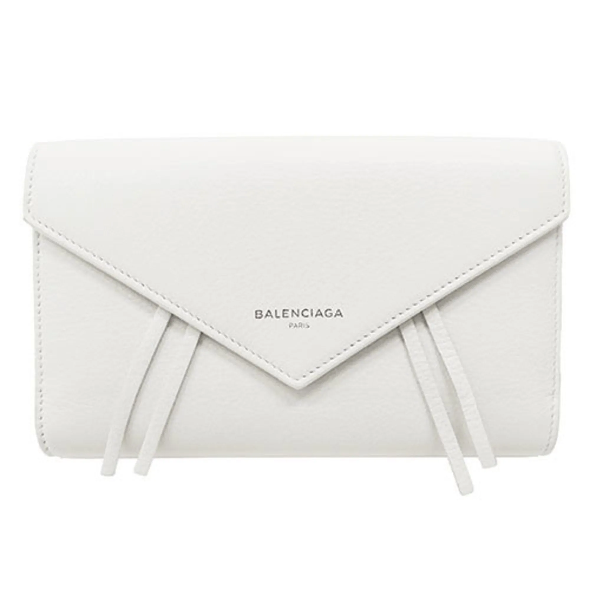 Balenciaga Papier White Leather Accessories