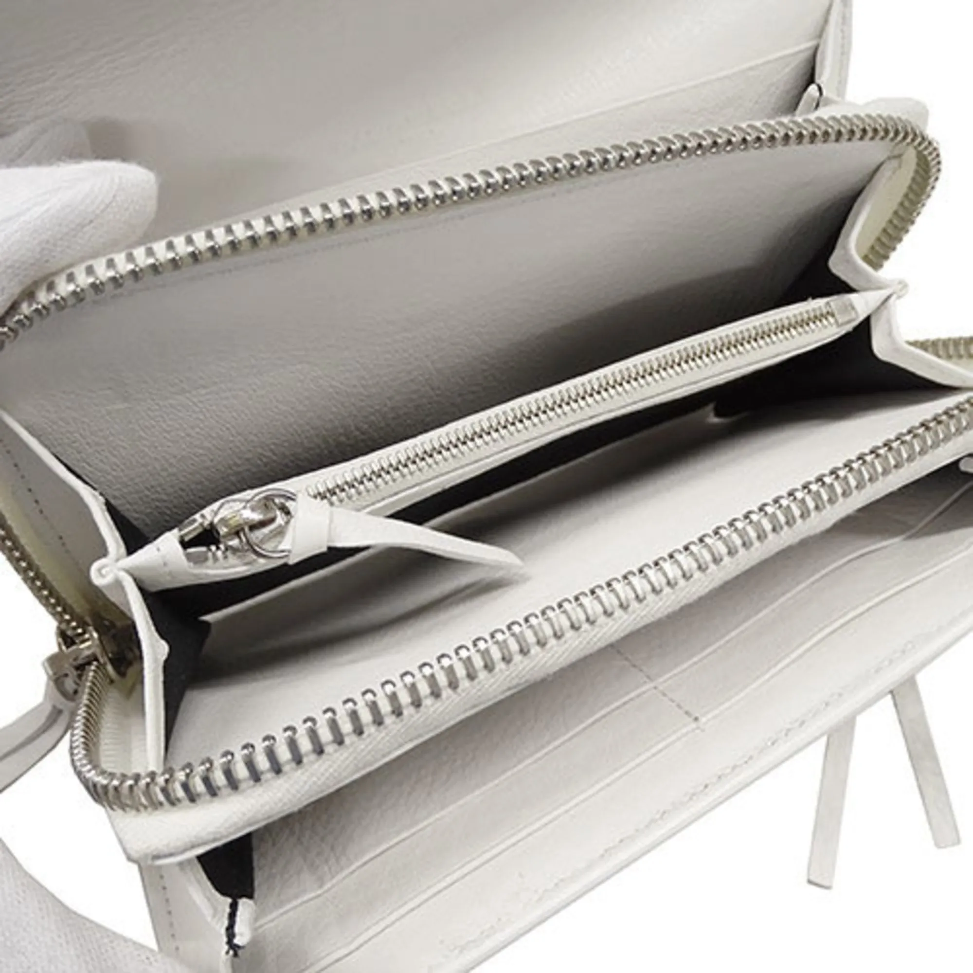 Balenciaga Papier White Leather Accessories