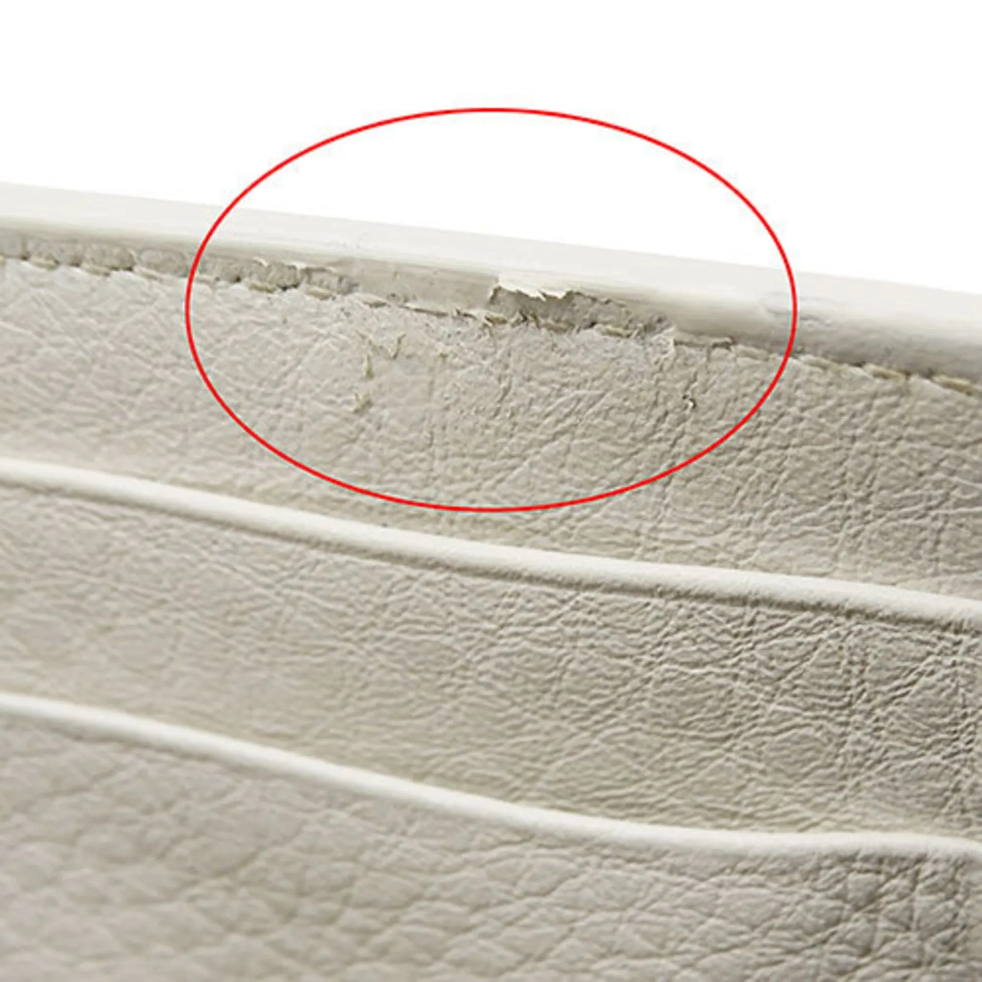 Balenciaga Papier White Leather Accessories