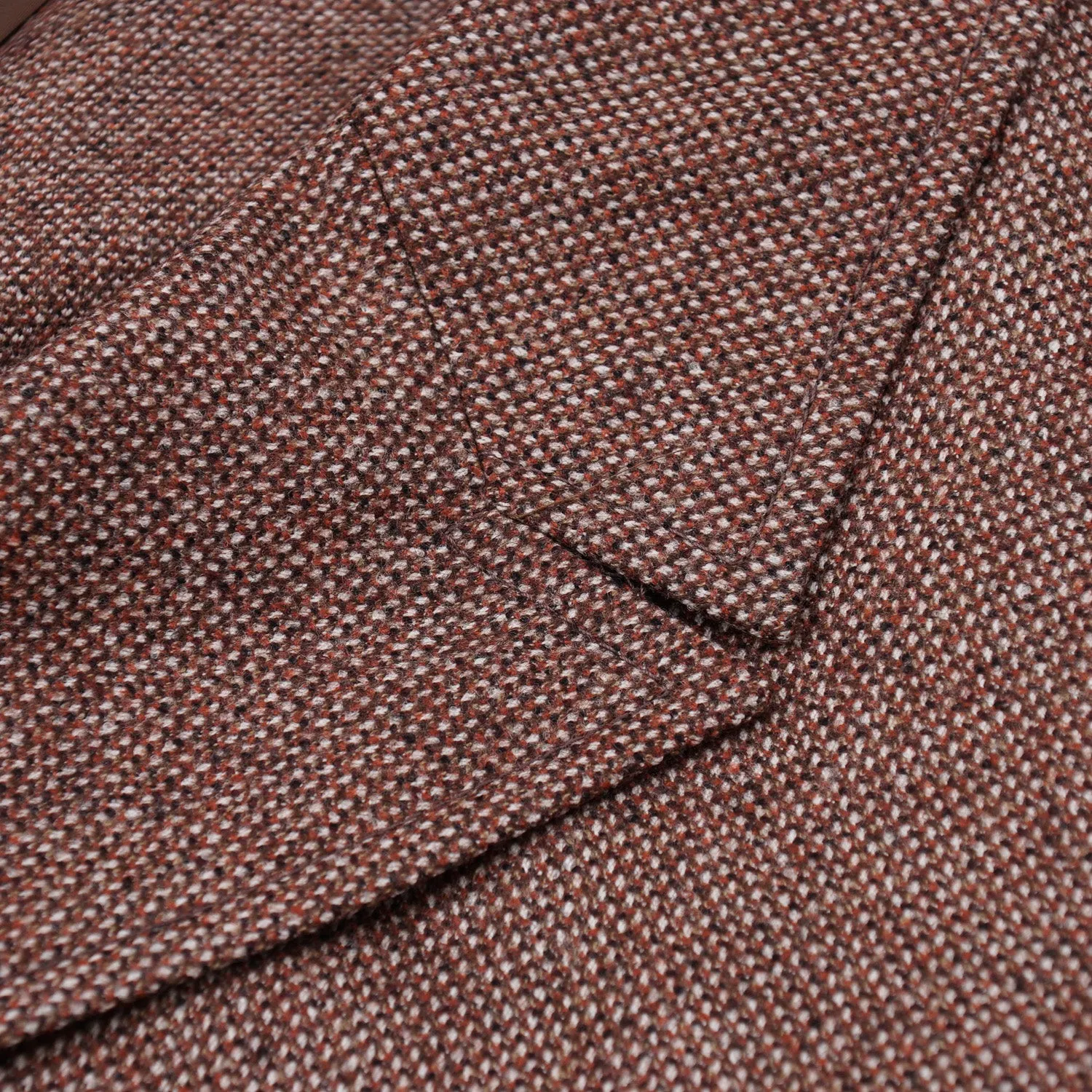 Belvest Donegal Tweed Wool Pea Coat