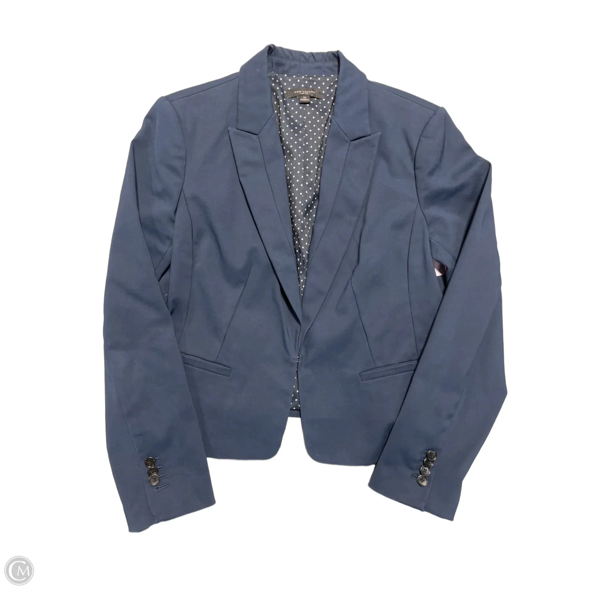 Blazer By Ann Taylor In Navy. Size: 10