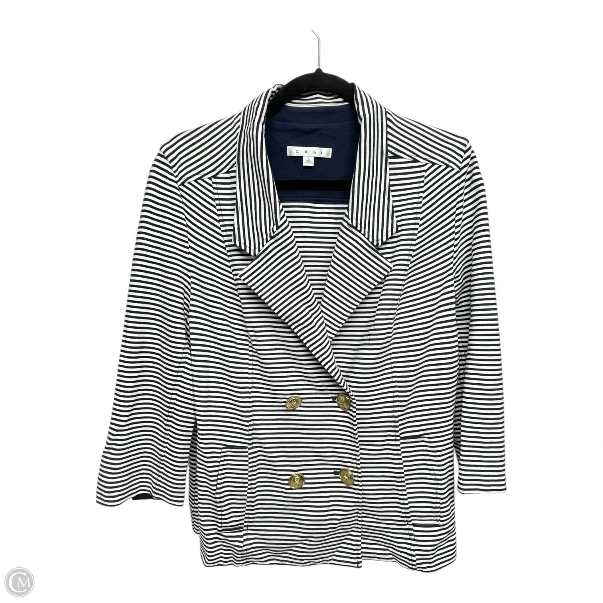 Blazer By Cabi In Striped Pattern. Size: L