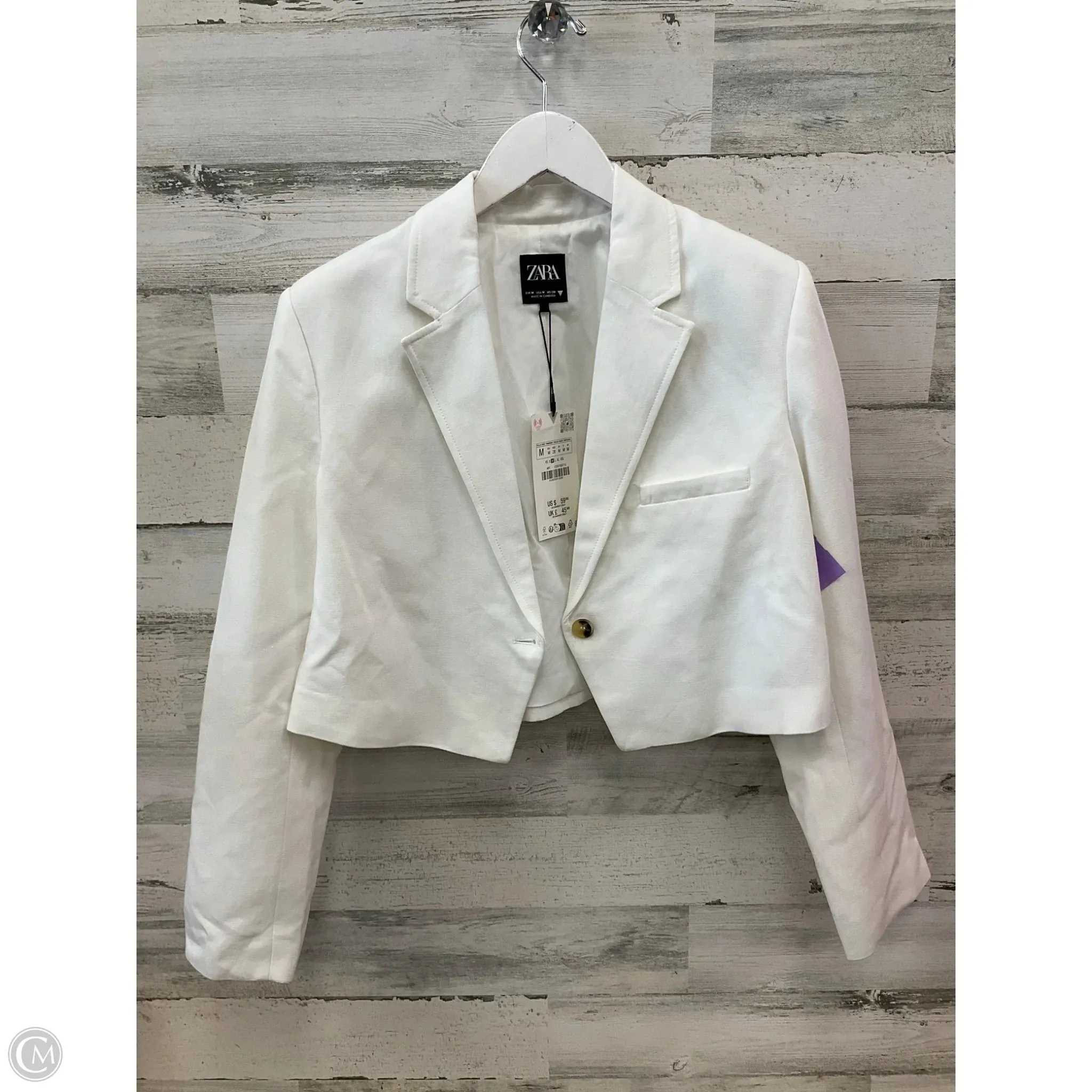 Blazer By Zara In White. Size: M