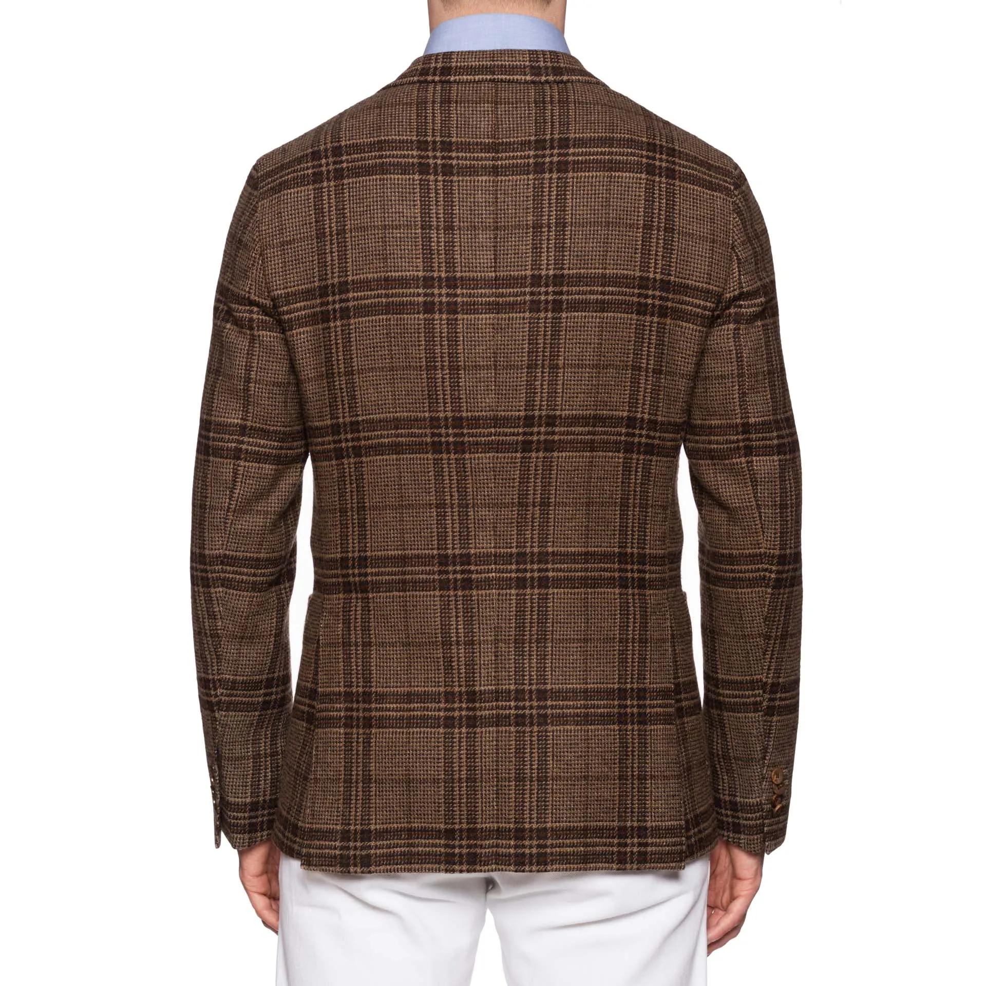 BOGLIOLI K.Jacket Prince of Wales Wool-Cotton Unlined Jacket 48 NEW US 38
