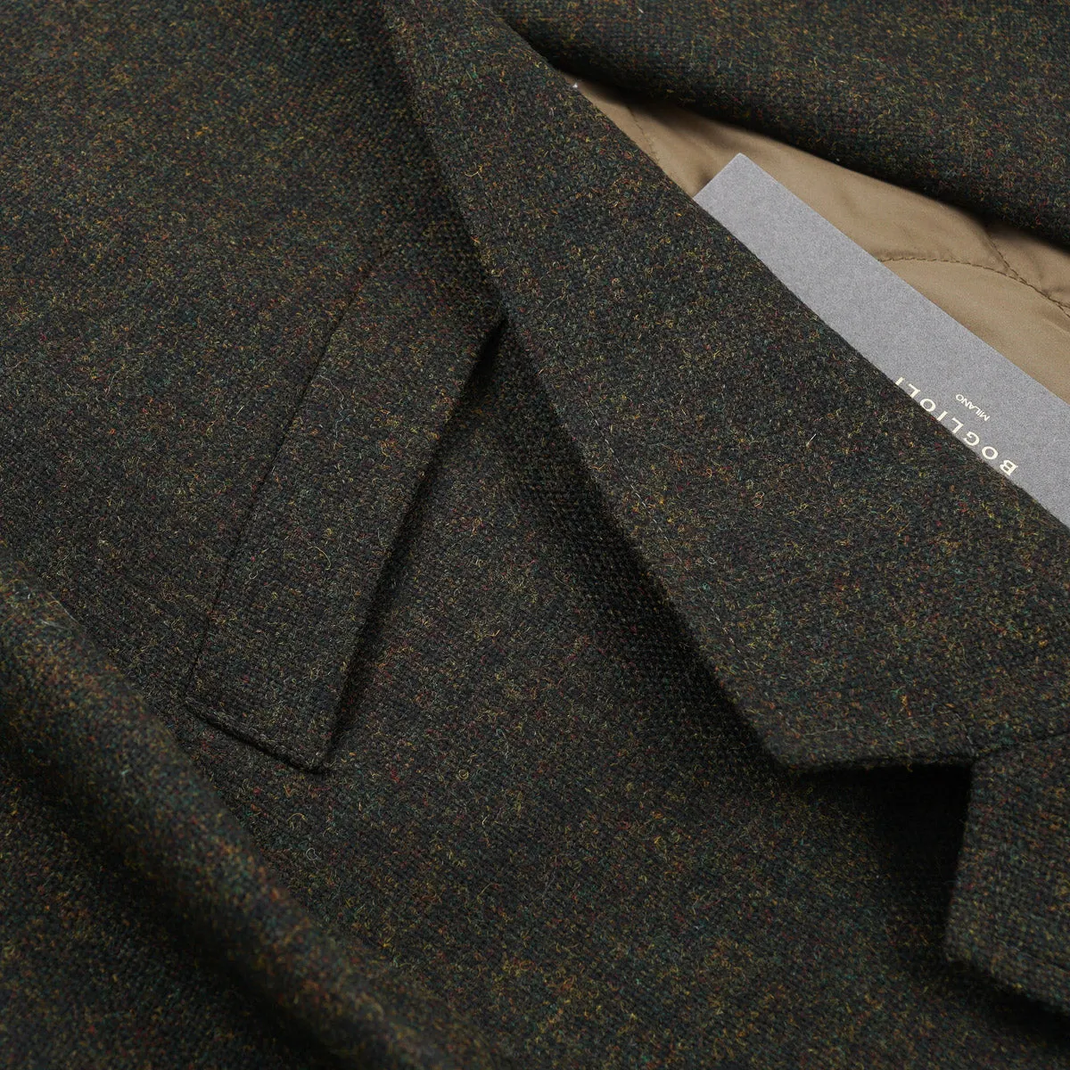 Boglioli Wool Outer Blazer with Quilted Lining