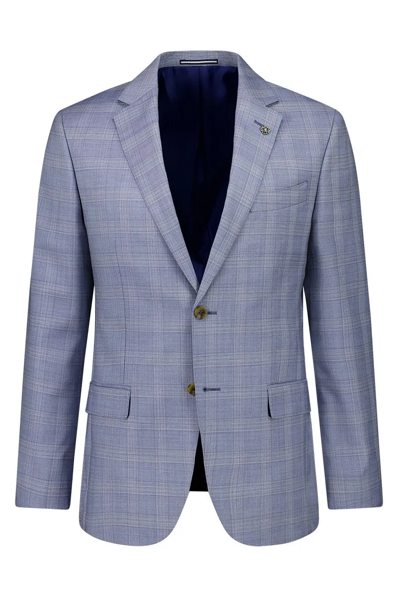 Cambridge - Morse/Interceptor Suit - Light Blue Check