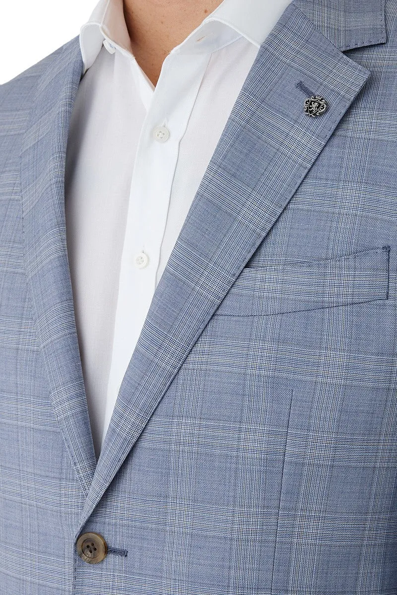 Cambridge - Morse/Interceptor Suit - Light Blue Check