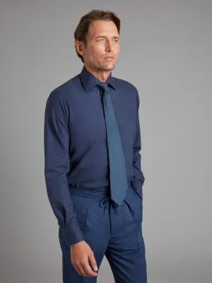 Cashmere Blend Shirt - Navy