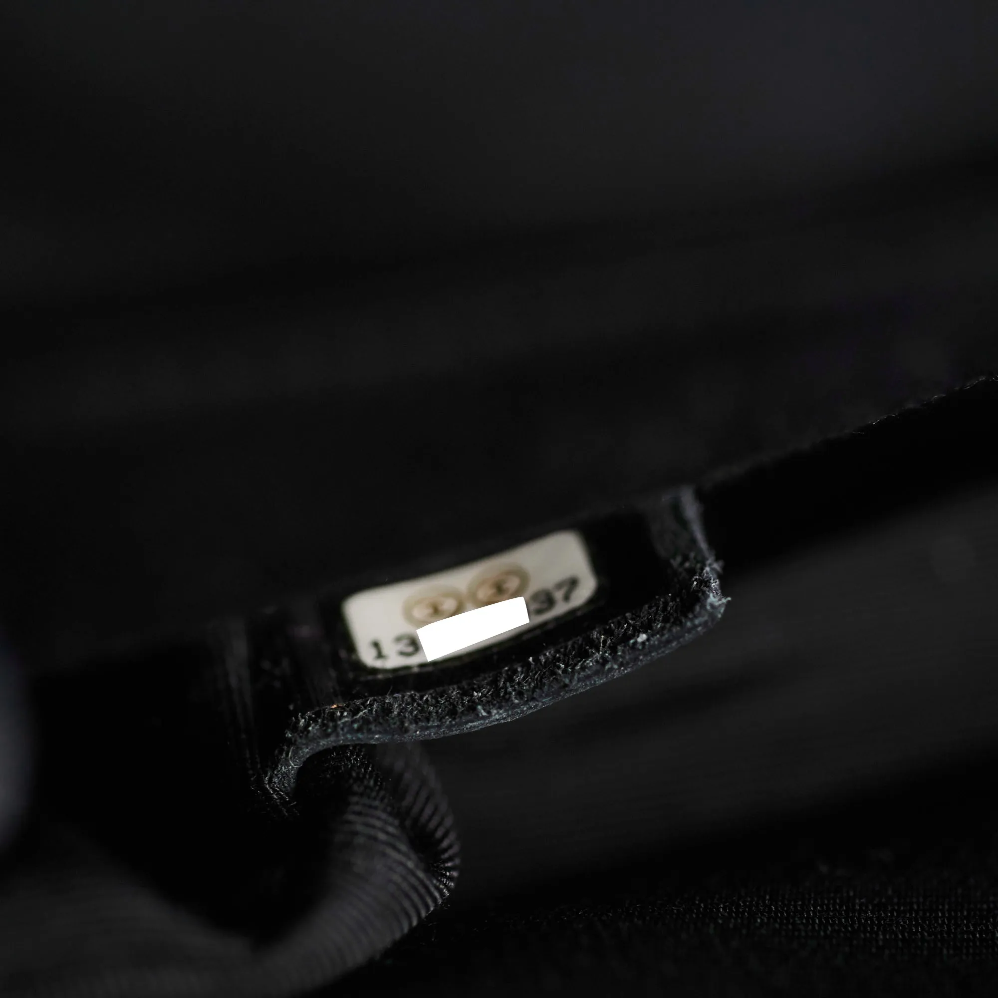 Chanel Seasonal Medium/Large Tweed Crystals Black