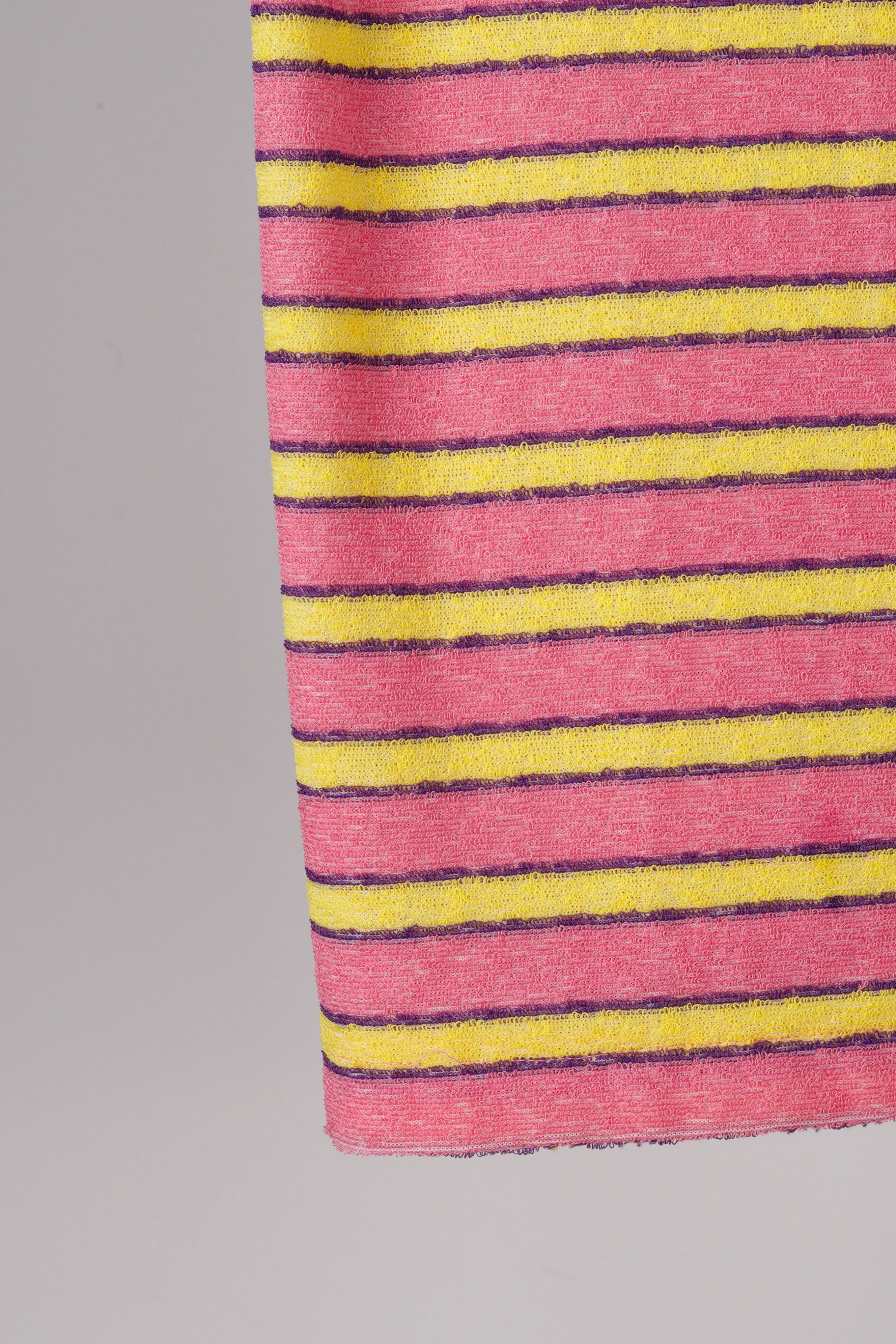 Comme des Garons Junya Watanabe SS95 'Striped Tweed' Tee Pink Yellow (1995)