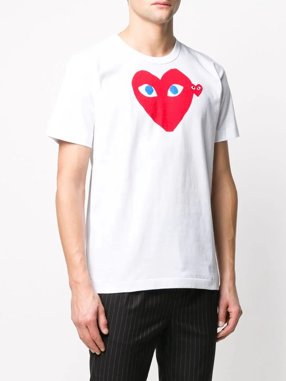 Comme Des Garons PLAY White T-Shirt