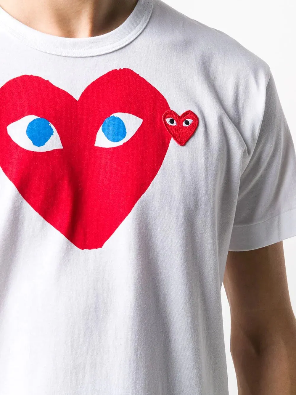 Comme Des Garons PLAY White T-Shirt