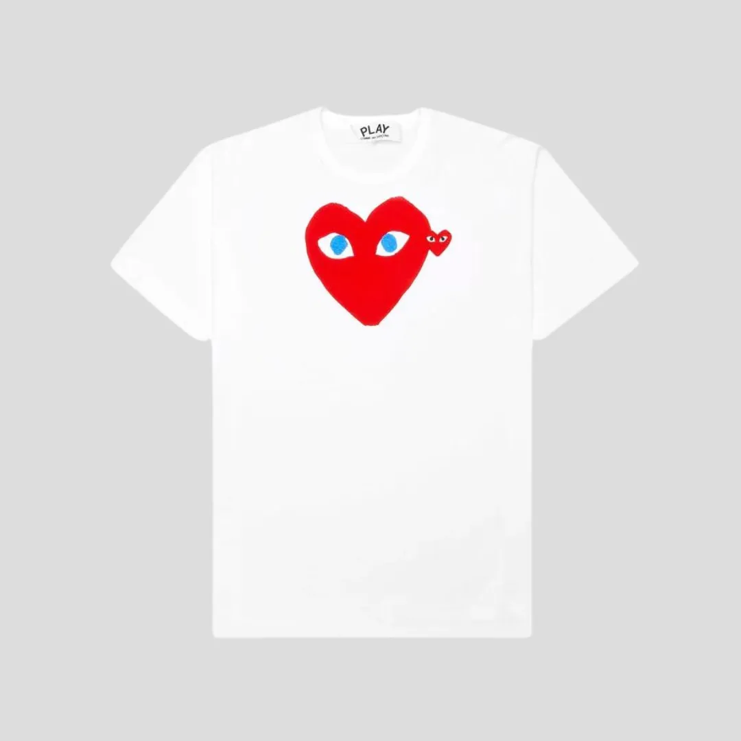Comme Des Garons PLAY White T-Shirt