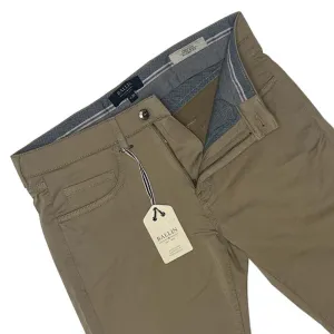 Dark Khaki Cotton Five Pocket Pant - Crescent Fit | Ballin