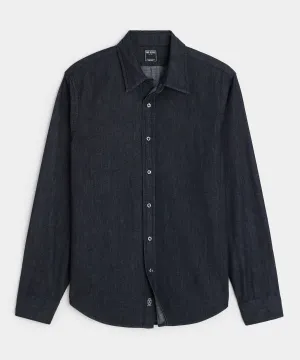 Denim Point Collar Shirt