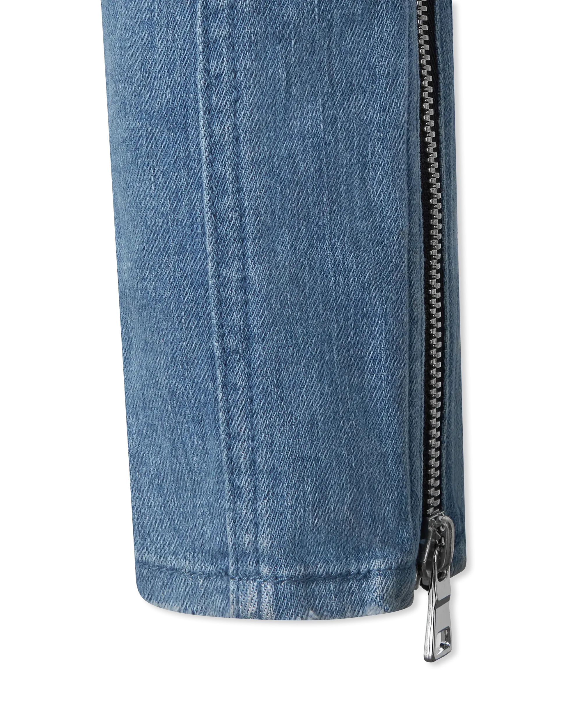 Distressed Button Up Skinny Jeans