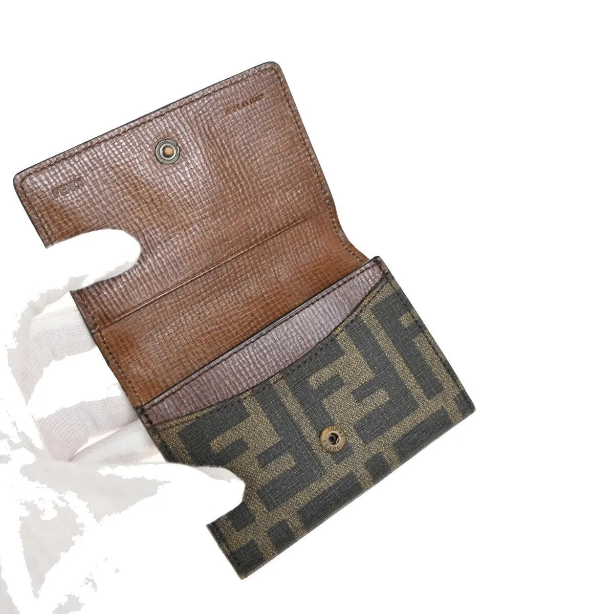 Fendi FF Brown Canvas Accessories