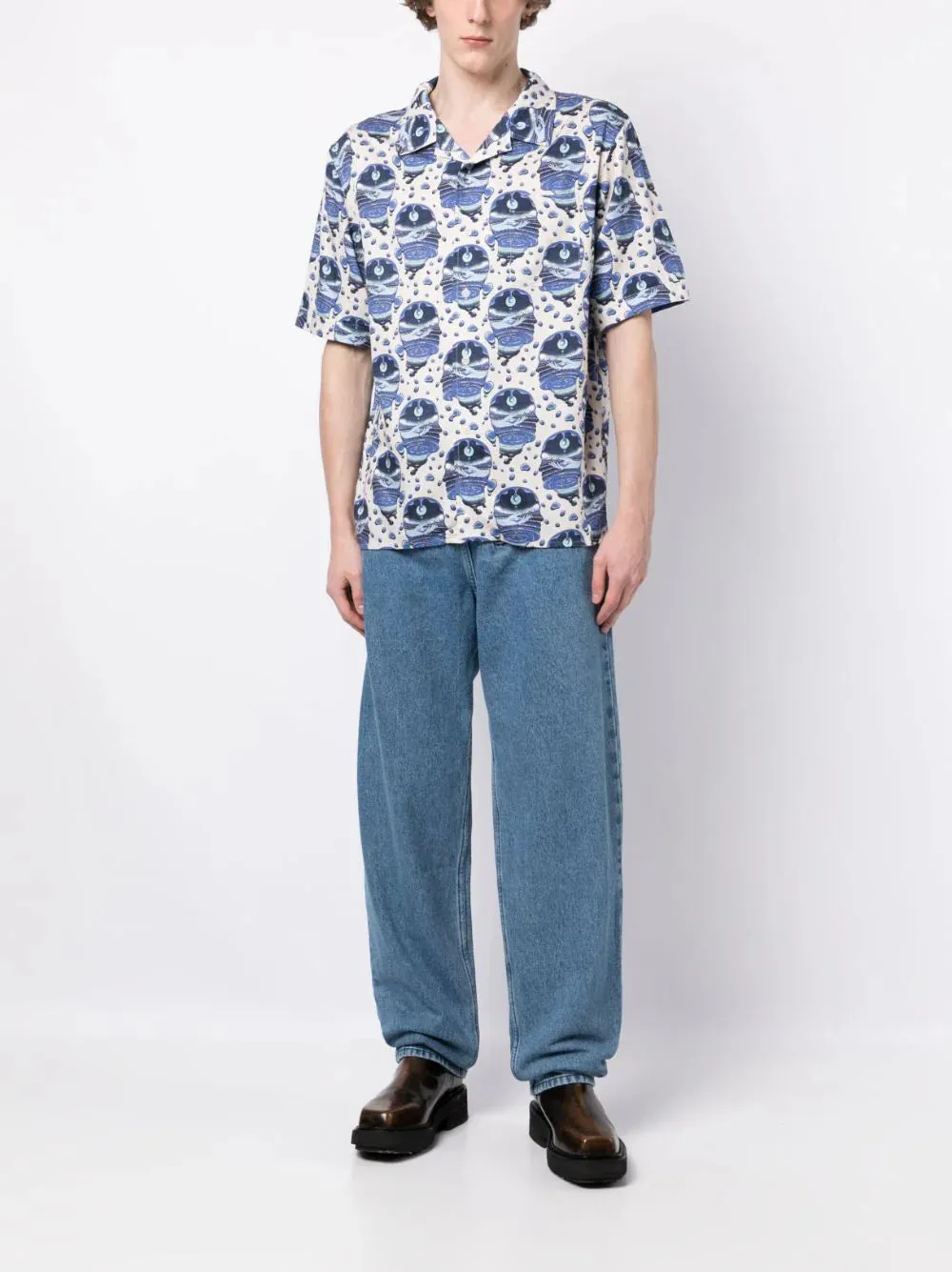 Graphic-Print Short-Sleeve Shirt