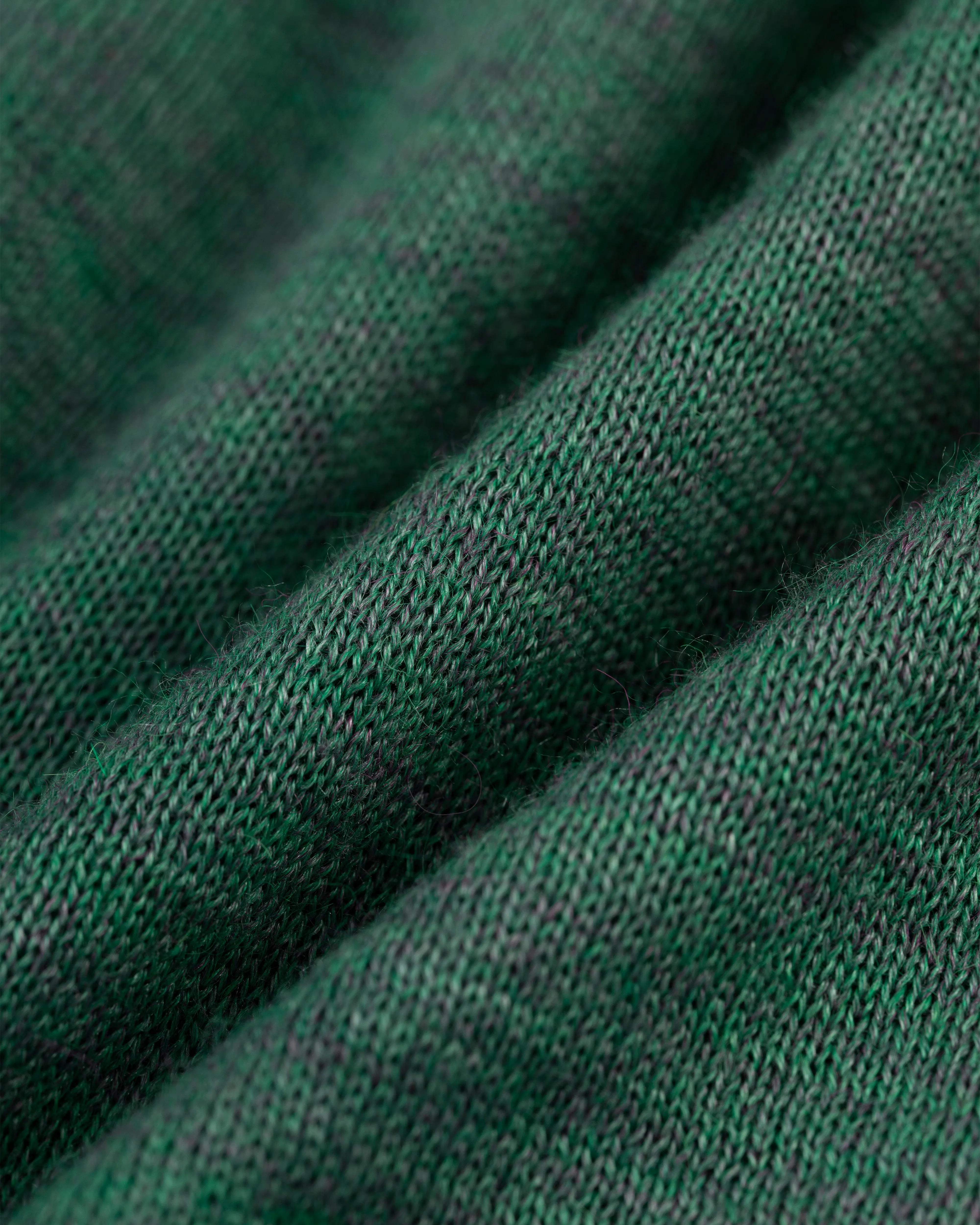 GREEN ALPACA/SILK CREWNECK SWEATER