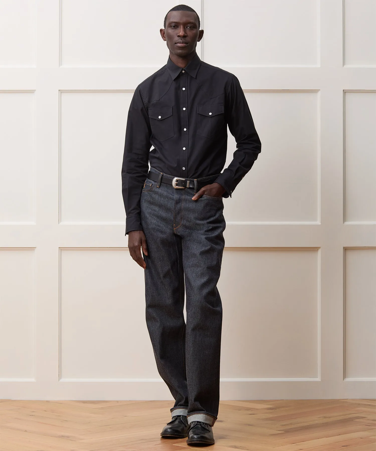 Hamilton   Todd Snyder Twill Western Shirt