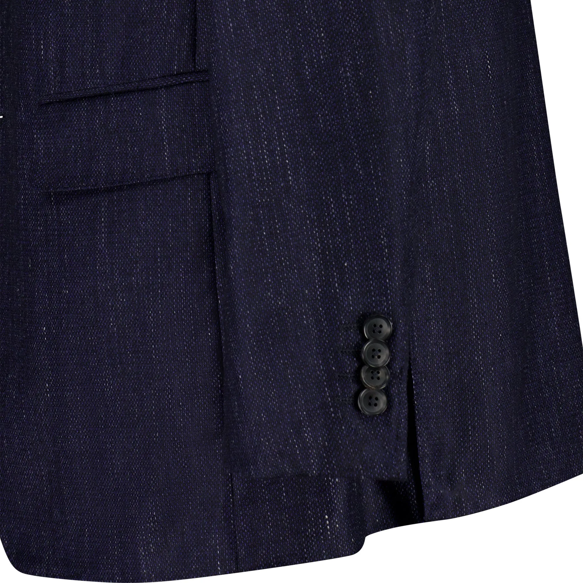 HENRY SARTORIAL DORMEUIL Blended Wool Jacket NAVY REG